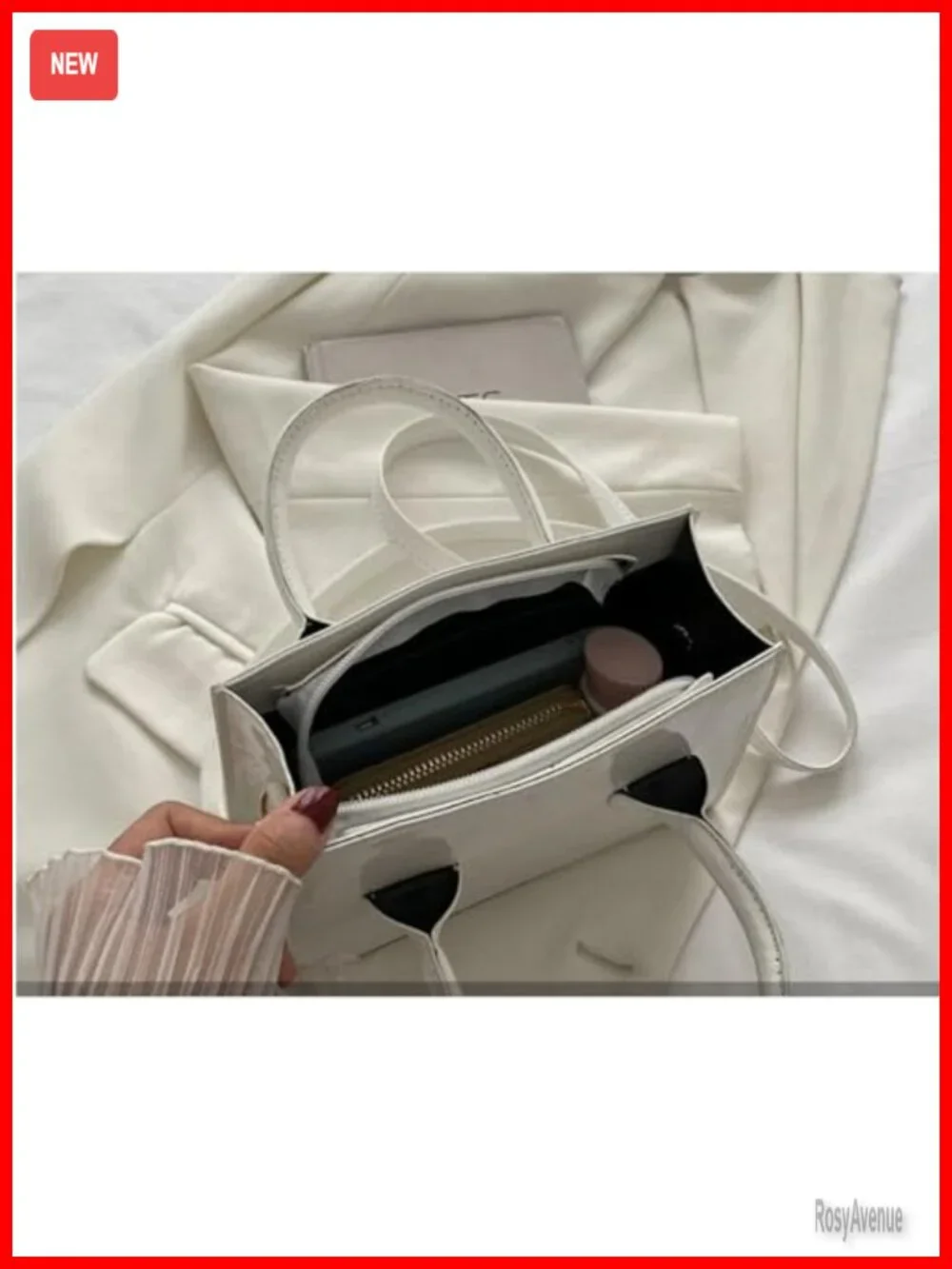 Patent Leather Clutch Purse Mini Shoulder Bag Evening Bag with Adjustable Strap